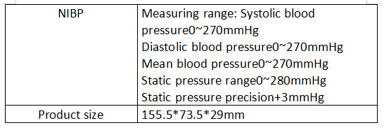 Specification Of Vet Vital Signs Monitor