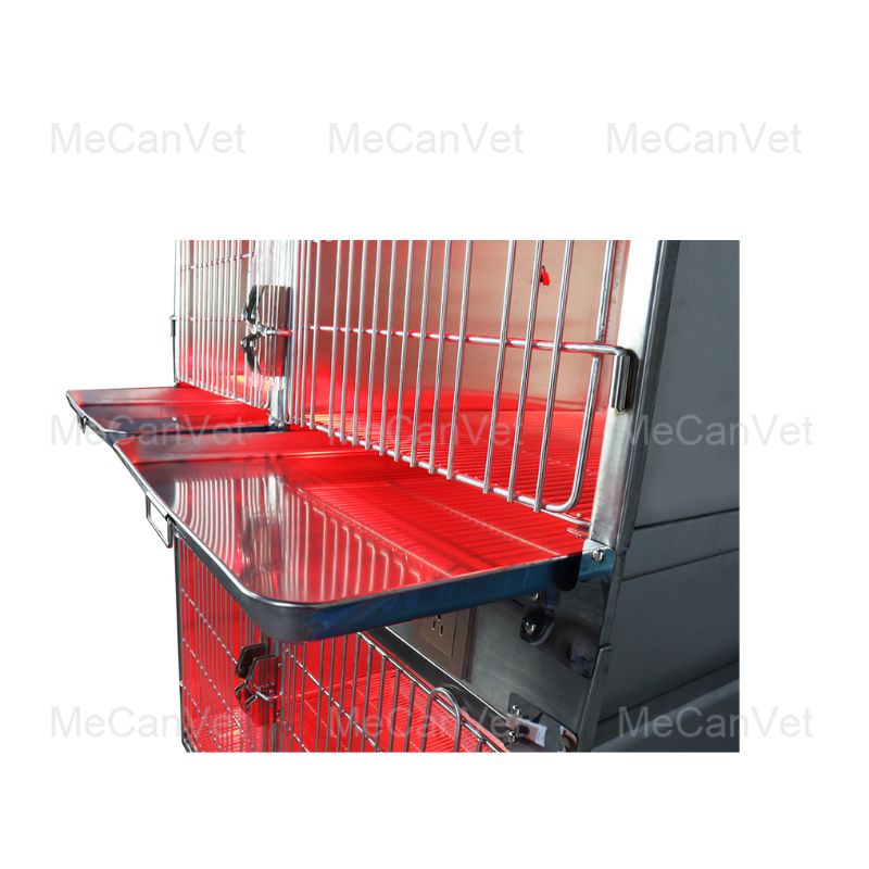 Stainless Steel Veterinary Oxygen Cage - Infrared Therapy