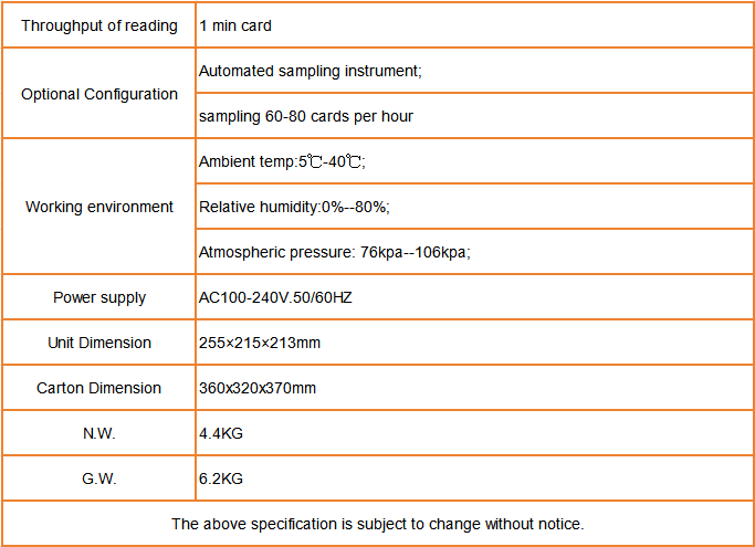 Mini Microbial IDAST System Technical Specification