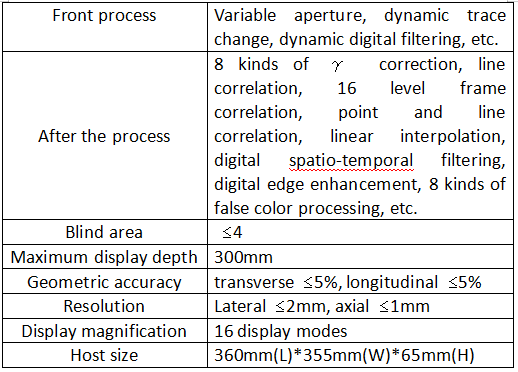 Specifications Of Vet Portable Ultrasound