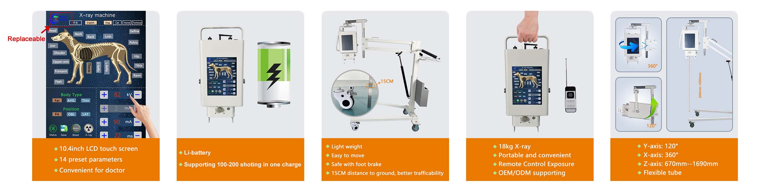 10kW MX-DR100A11 X Ray Machine features