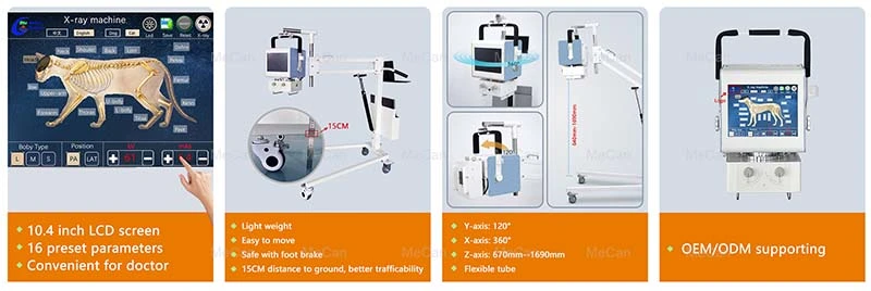 Features of 5kw vet portable x ray machine