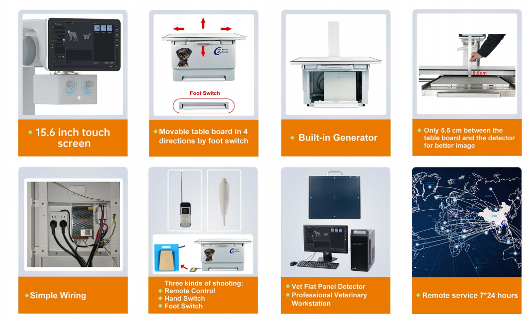 Veterinary X-ray Machine for Vet Hospital Features