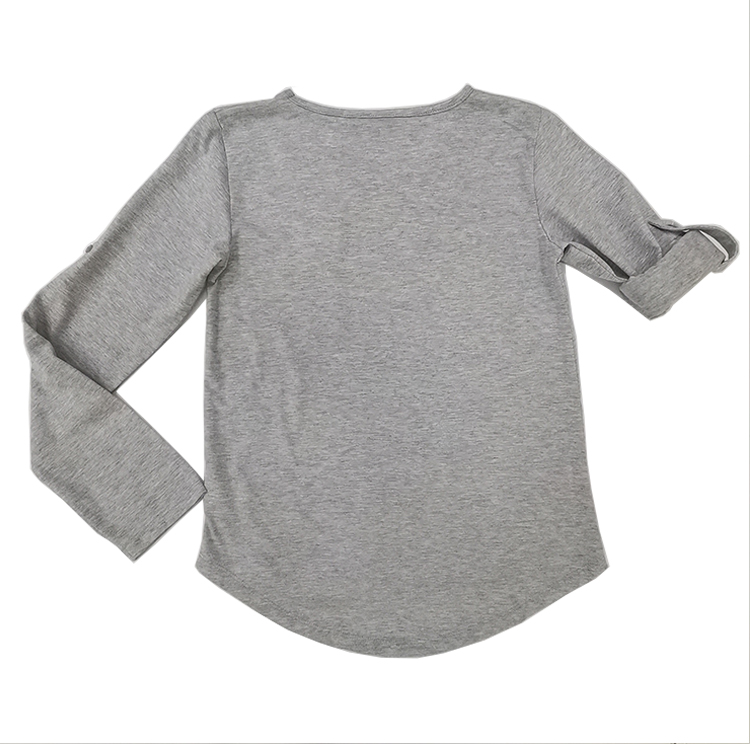 Cotton long sleeve T-shirt