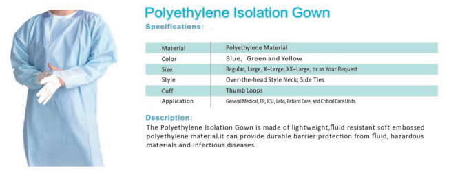 isolation gown