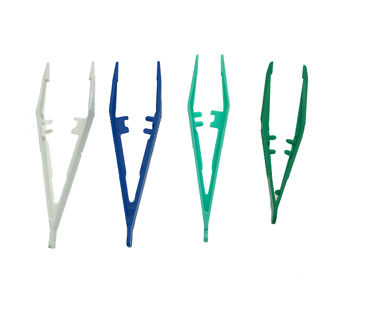 Disposable plastic tweezers