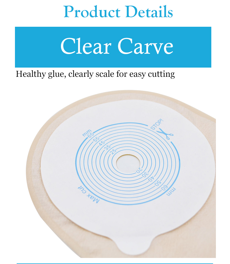 One-piece colostomy bags