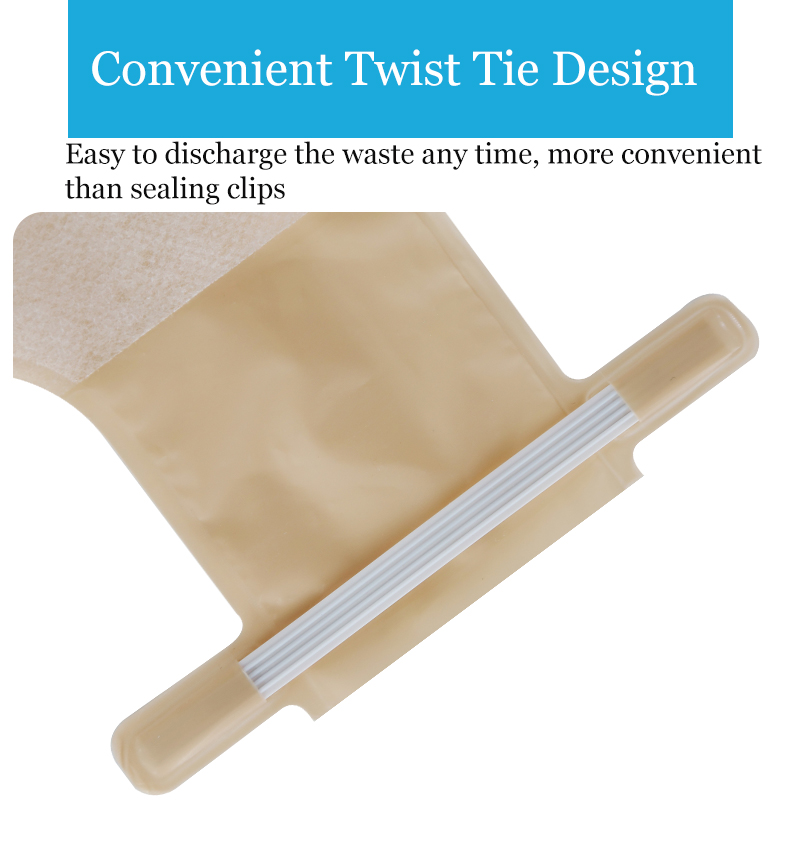 One-piece colostomy bags