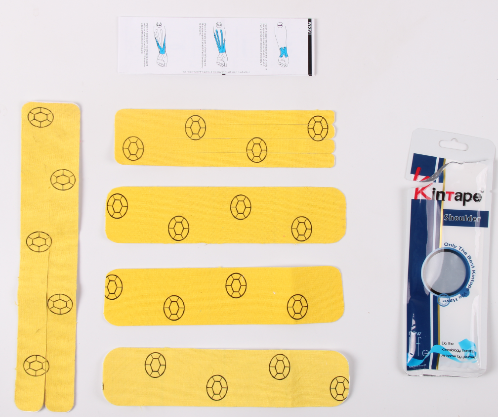 yellow kinesiology tape
