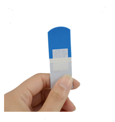 blue first aid bandage