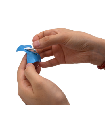 blue first aid bandage