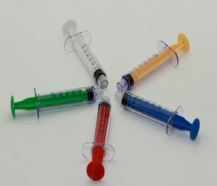 Colored Syringe
