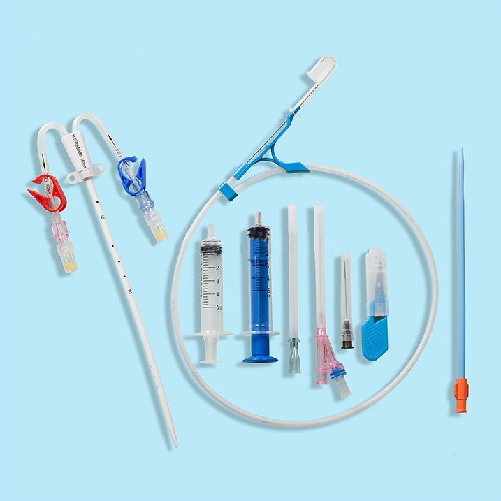 Stainless Steel Guide Wire Hemodialysis Catheter Kits