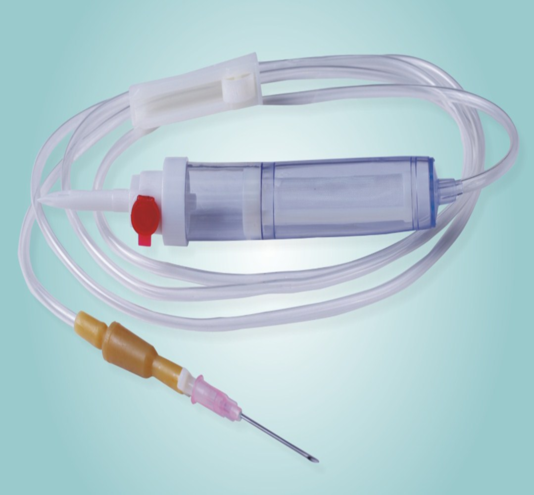 blood transfusion set with filter