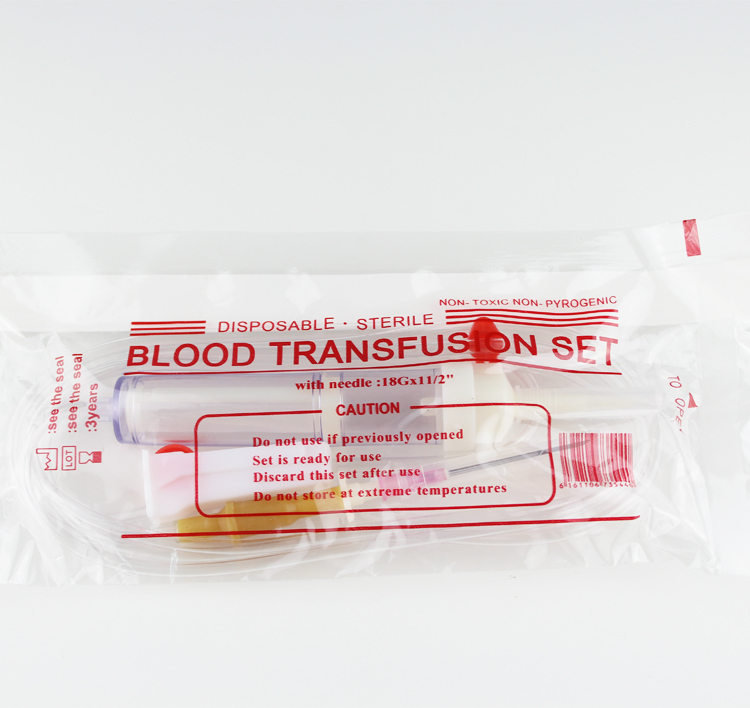 blood transfusion set with filter