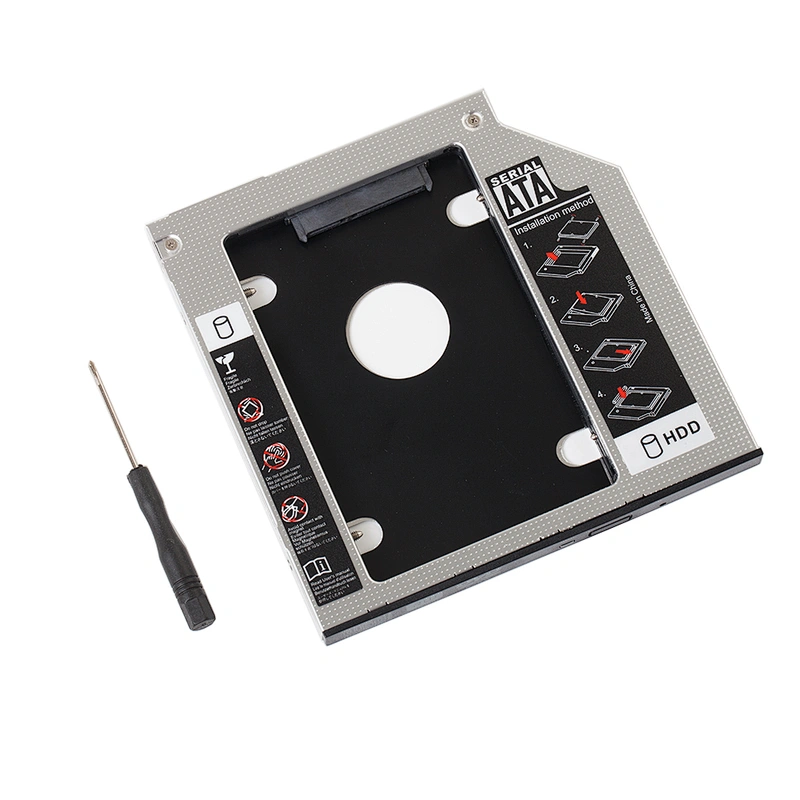 Universal 9.5MM SATA to SATA3 CD DVD HDD Enclosure 2nd HDD Caddy