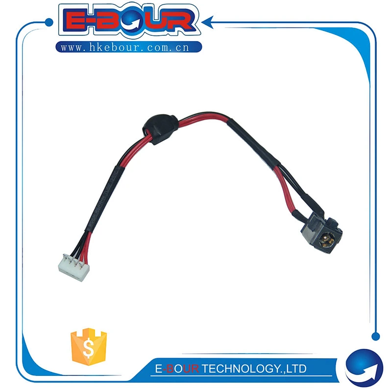 Laptop DC Power Jack Connector for Toshiba Satellite P205 P200 X205 DC Adapter with Cable EB261