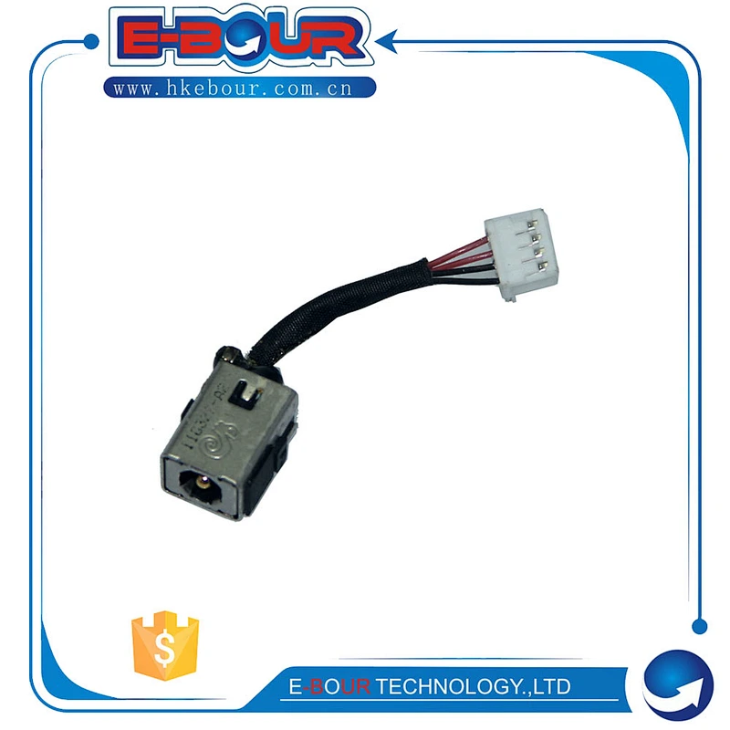 Laptop DC Power Jack Connector for HP Mini 210 2102 series CQ10 100 110 910 DC Adapter with Cable EB354