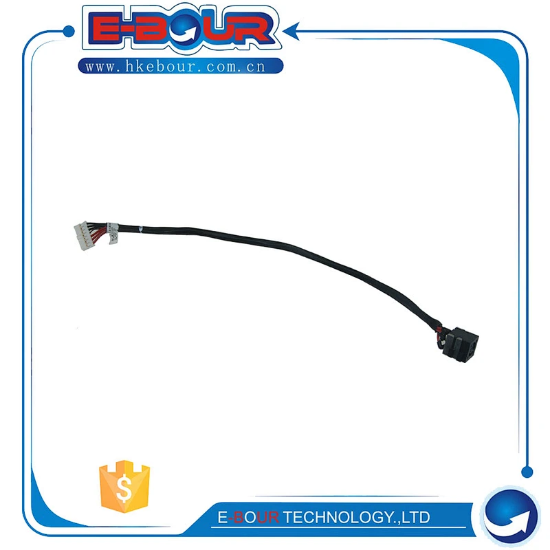 Laptop DC Power Jack Connector for Dell Vostro 3400 3500 DC Adapter with Cable EB398