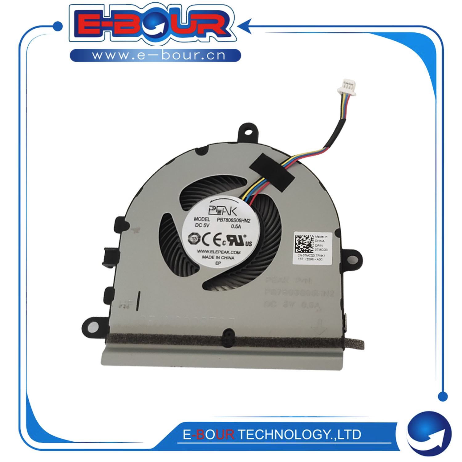 For Dell Inspiron 15 5570 5575 3583 Laptop CPU Cooling Fan