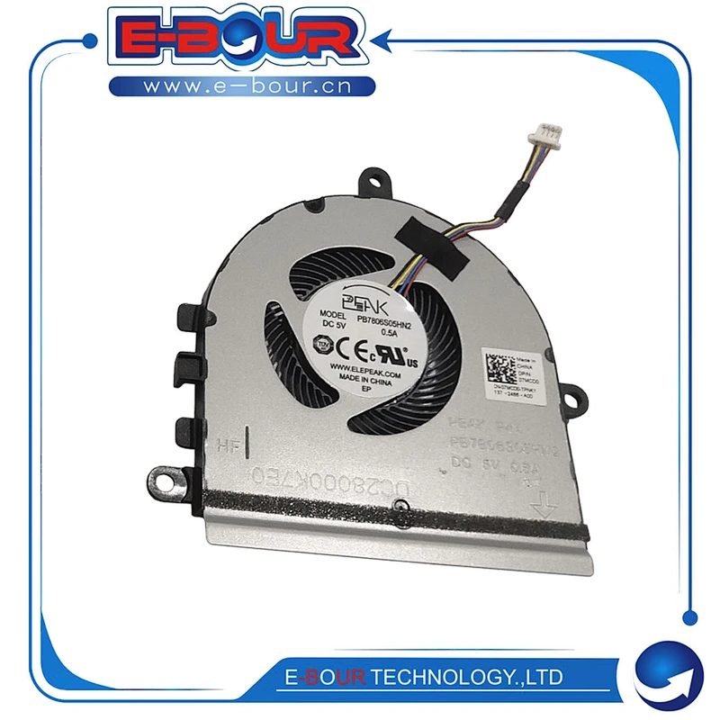 For Dell Inspiron 15 5570 5575 3583 Laptop CPU Cooling Fan