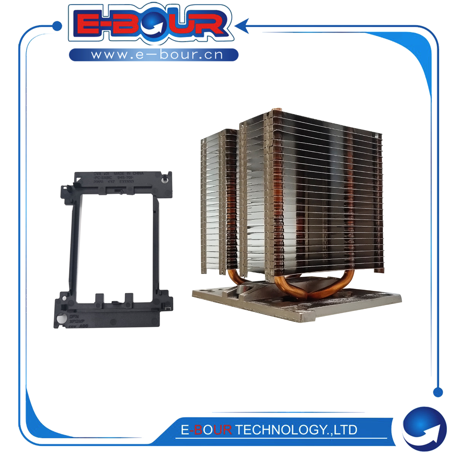 For Dell T440 T640 0489KP Puer Copper CPU Heatsink Server Radiator Cooler
