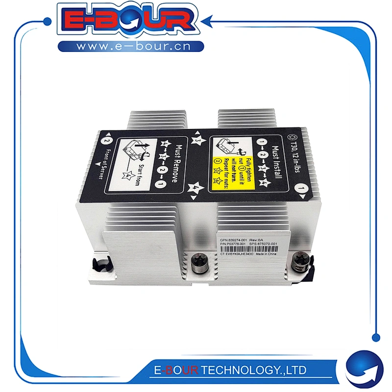 Processor Heatsink Module for HP DL388 DL380 G10 875070-001 873592-001 839274-0018 Puer Copper CPU Server Heatsink