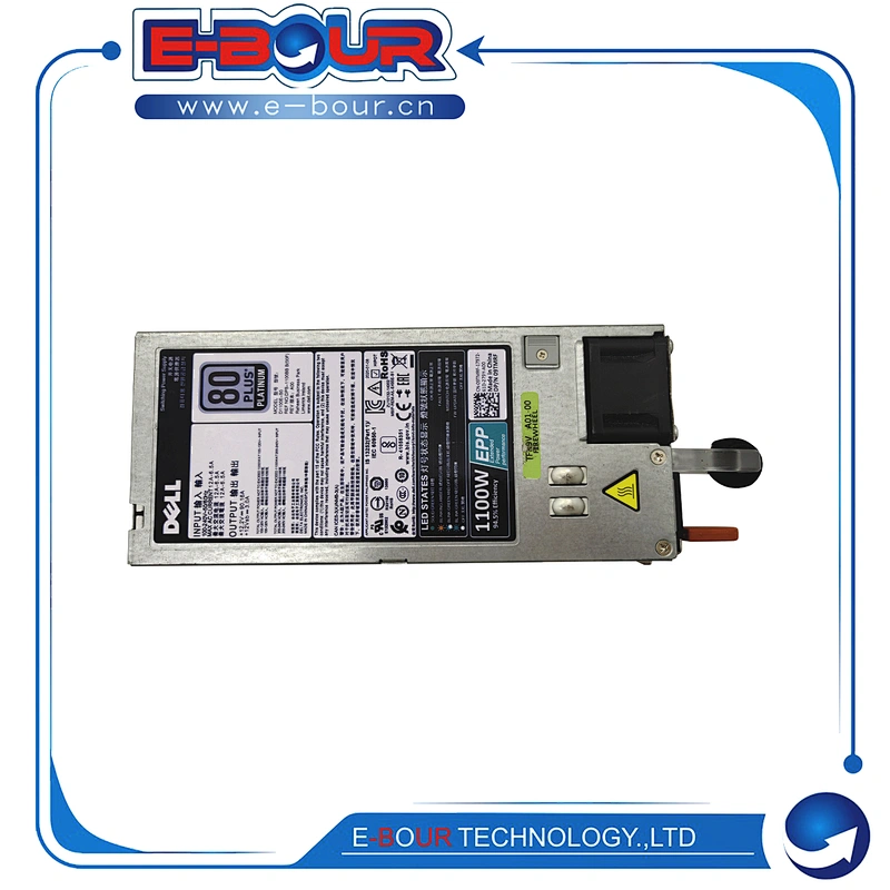 Original 1100W Power Supply 9TMRF 09TMRF for Dell PowerEdge C4130 R830 R730 R630 T630 R530 R430 T430 Y26KX 0Y26KX D1100E-S0