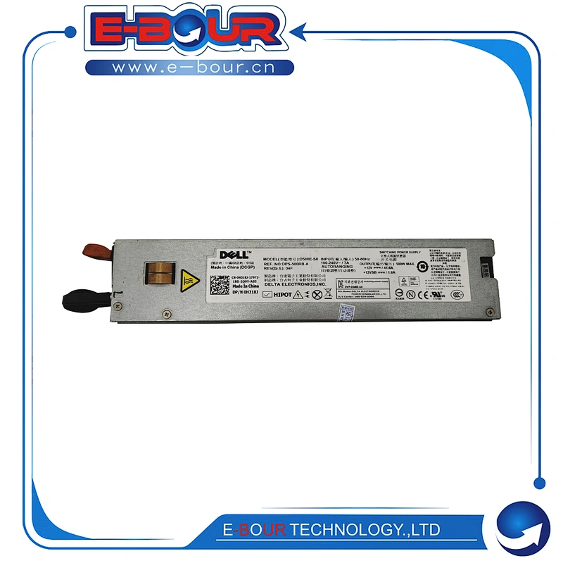 Original 500W Server Power Supply For Dell PowerEdge R410 R415 PSU H318J 0H318J D500E-S0