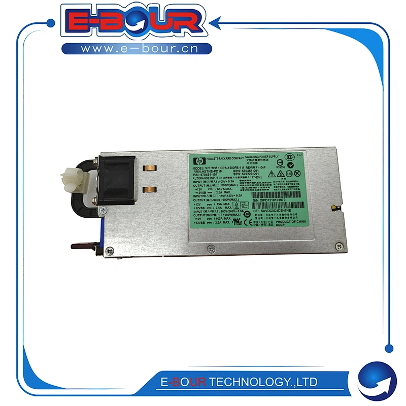 Original 1200W Server Power Supply for HP DL385G7 DL580G7 DL585G7 DL980G7 579229-001 570451-101 PSU