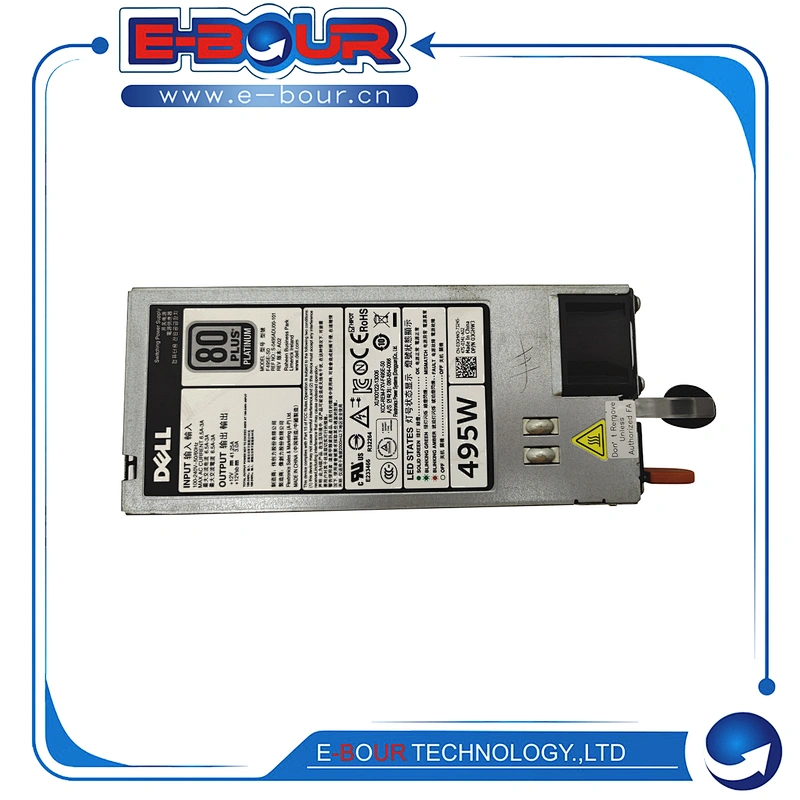 Original 495W Power Supply for Dell PowerEdge R520 R620 R720 T320 T620 T720 PSU F495E-S0 3GHW3 03GHW3