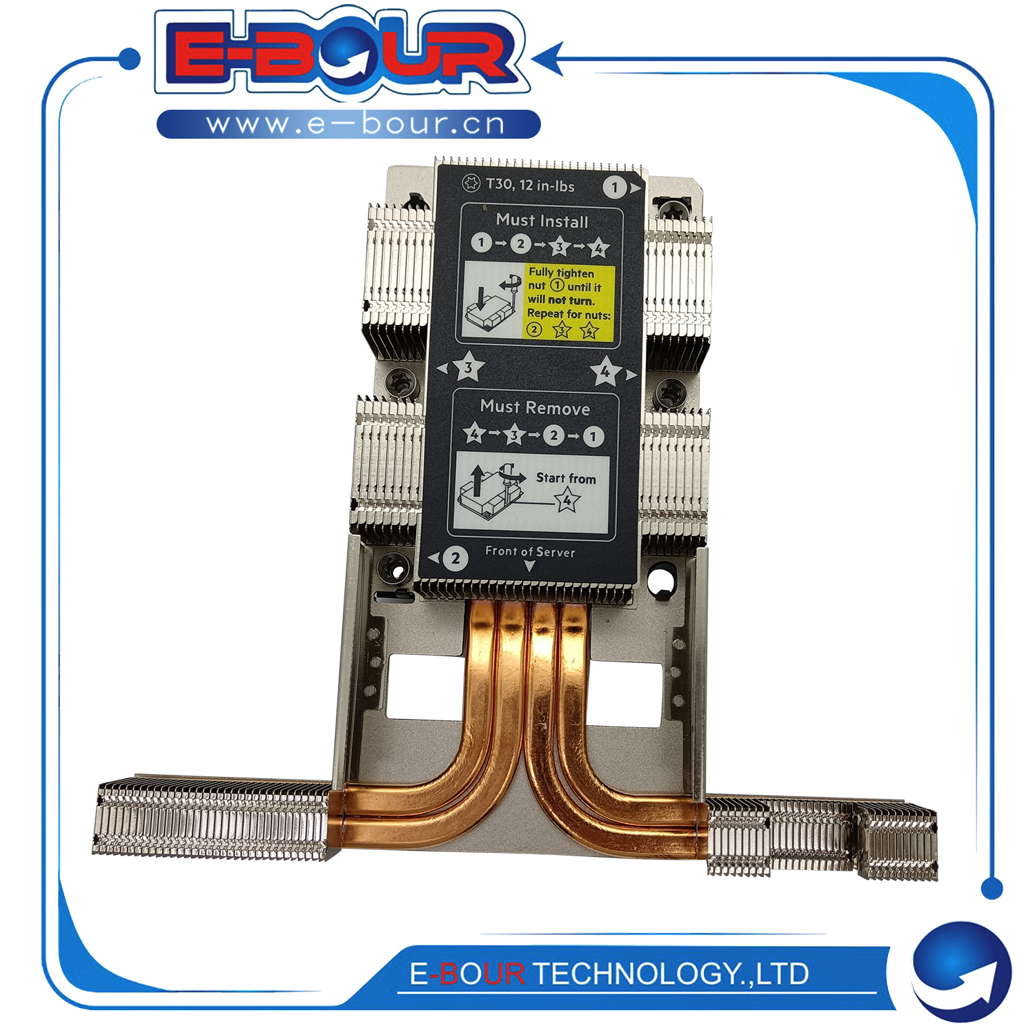 For HP DL580 DL360 DL560 G10 872453-001 873590-001 High Performance Puer Copper CPU Heatsink Server Radiator Cooler