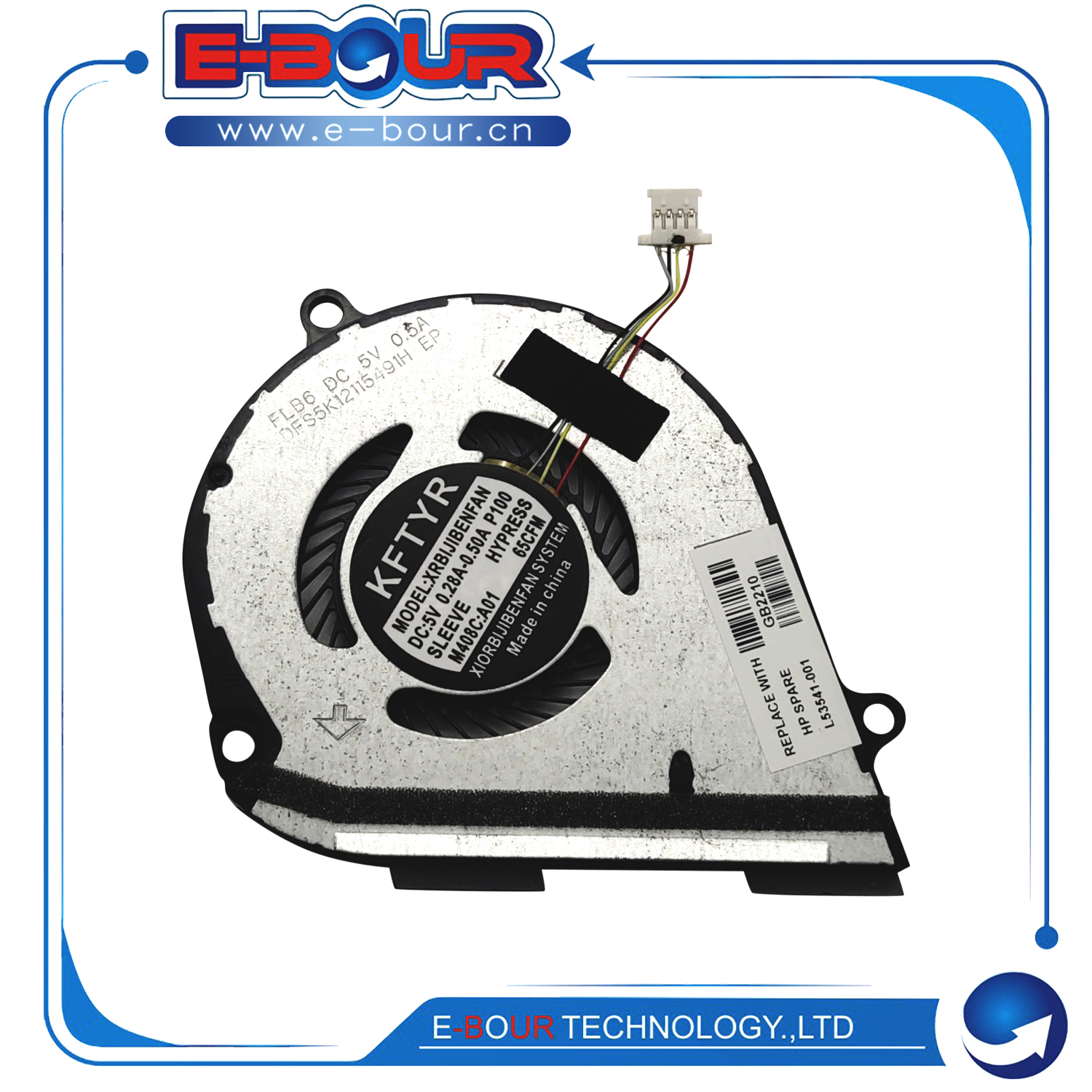 For HP Envy X360 15-DR 15-DS Laptop CPU Cooling Fan