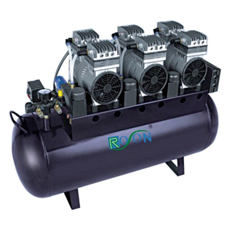 Oil free air compressor,90L can support 6 dental unit