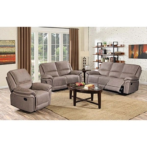 Wholesale Classical European Style Living Room Furniture  Elderly Nitaly Leather Recliner Sofa Set