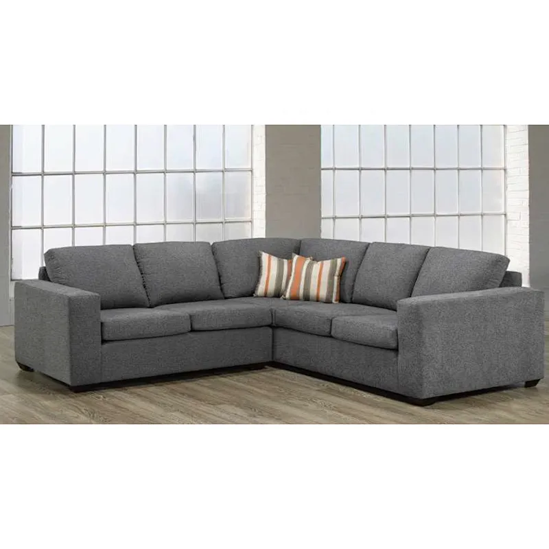 Frank furniture sectional corner sofa set and sofa cover L shape leather and fabric sofa cover with storage ottoman and pillow