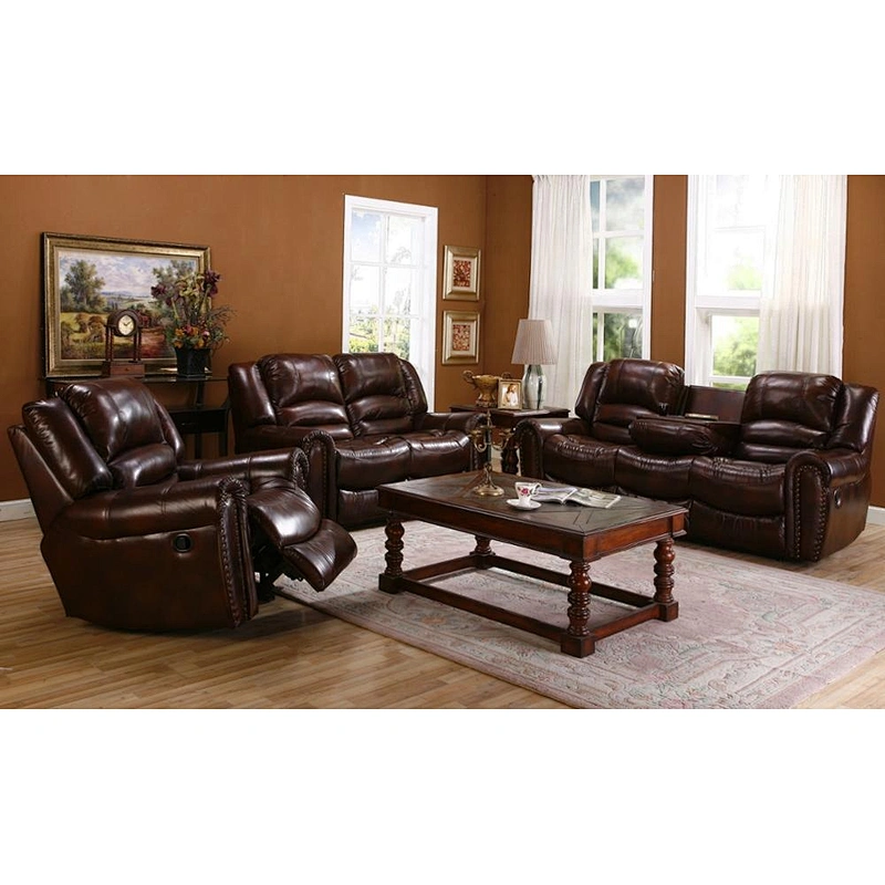 Wholesale Furniture  New Modern High Quality 3+2+1 Sectional Recliner Sofa  For Living Room