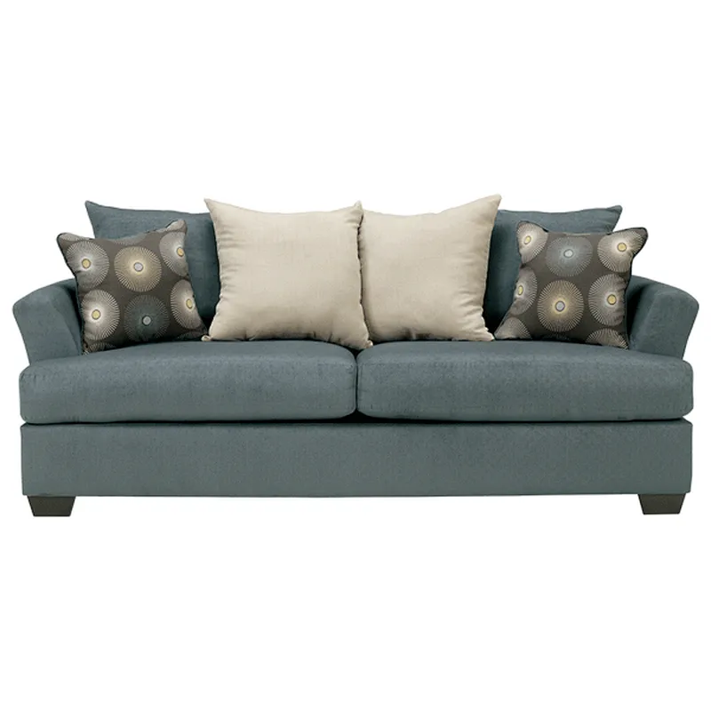 Hot selling Orange solid wood feet high quality modern simple design living room three sponge sofa