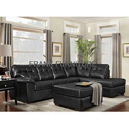 Hot sell American fashion design synthetic leather living room furniture customized  sofa cover