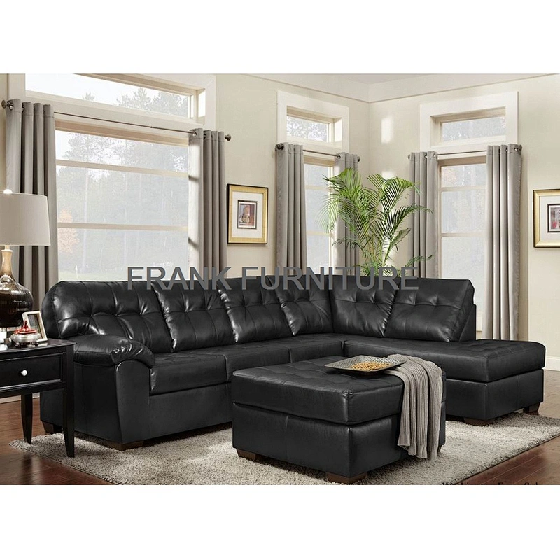 Hot sell American fashion design synthetic leather living room furniture customized  sofa cover