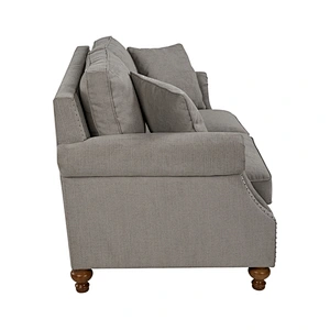 Hot selling 2020 Newest soft and comfortable high quality Vintage style with wooden foot double seat sofa