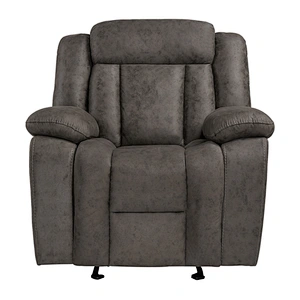 New living room furniture dark gray high quality beautiful comfortable velvet multifunction recliner sofa chair