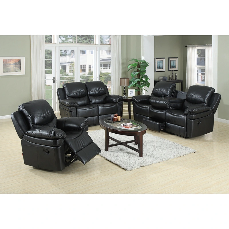Modern style 2020 hot selling White comfortable large backrest high quality leather recliner sectional sofa