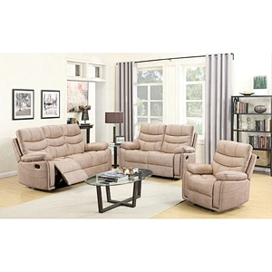 Hot welcome beige leather sofa set trend recliner sofa 3+2+1 leather recliner sofa