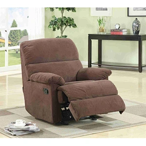 High quality artificial leather old man furniture with coffee table manual multifunction 3+2+1 living room recliner sofa