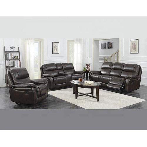 Frank furniture living room recliner sofa chair set 7 seater 3+2+1PU / Air leather  fabric sectional sofa recliner