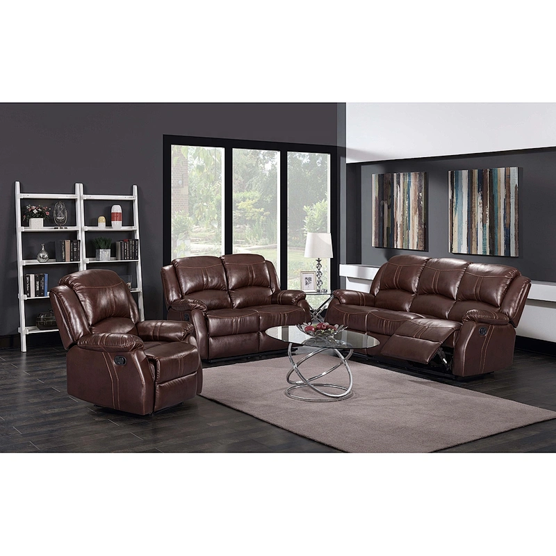 Wholesale Furniture  New Modern High Quality 3+2+1 Sectional Recliner Sofa  For Living Room