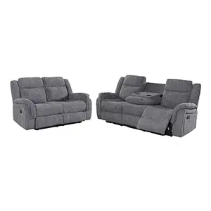Frank Furniture New Model Leather Electric Recliner Sofa With Drop Down Table Cup Holder Recliner Sofa Set