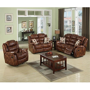 Hot selling Luxury Style Hot Sale Conner Recliner Leather Sofa Set For Living  Room