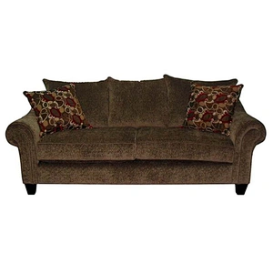European retro style brown soft flannel with low armrests high quality home living room knit sofa cover